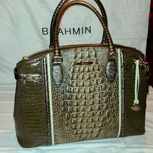 BRAHMIN leather Audra Elmwood Padua carryall bag